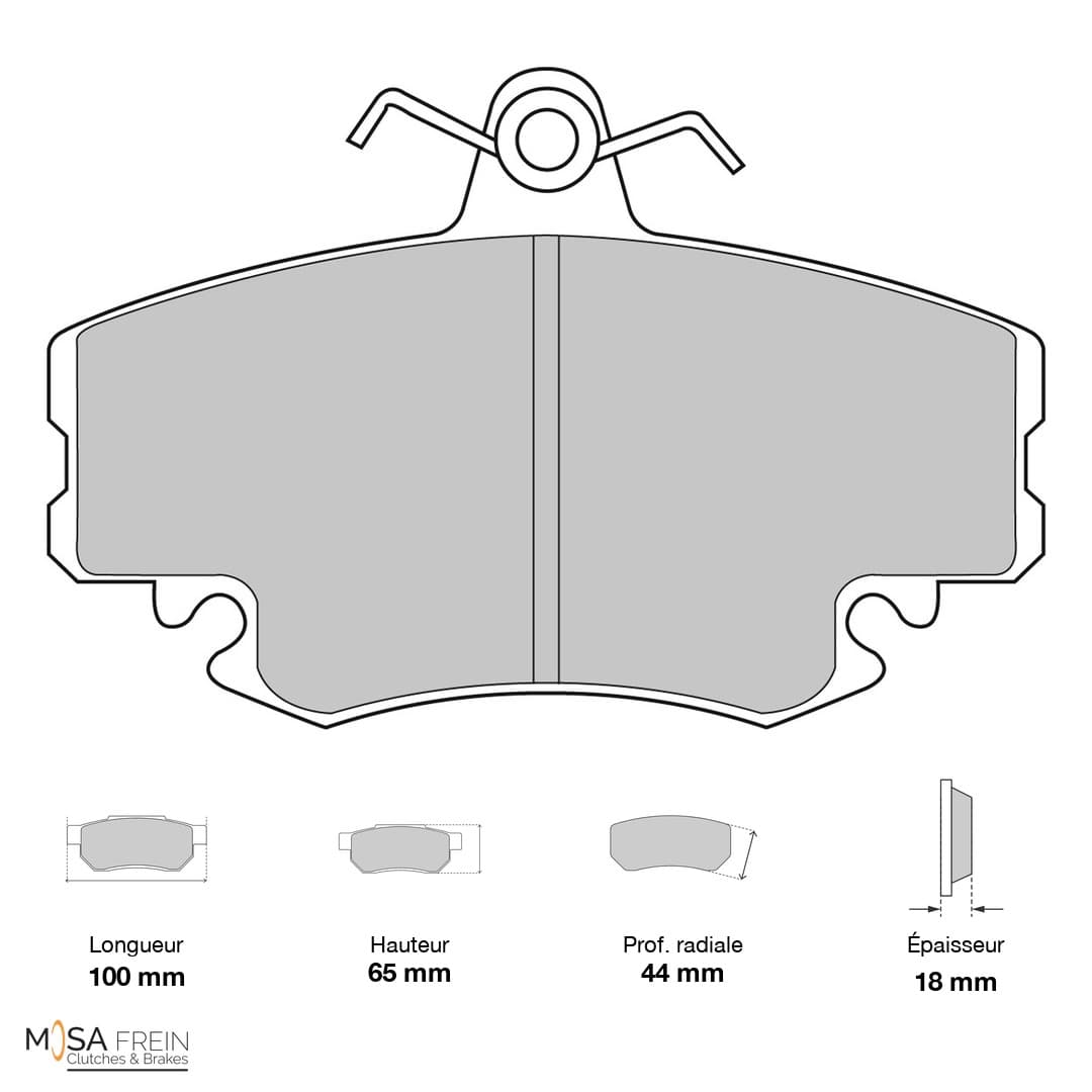 Ferodo Racing Racing Brake Pads DS2500 (H) FCP845H