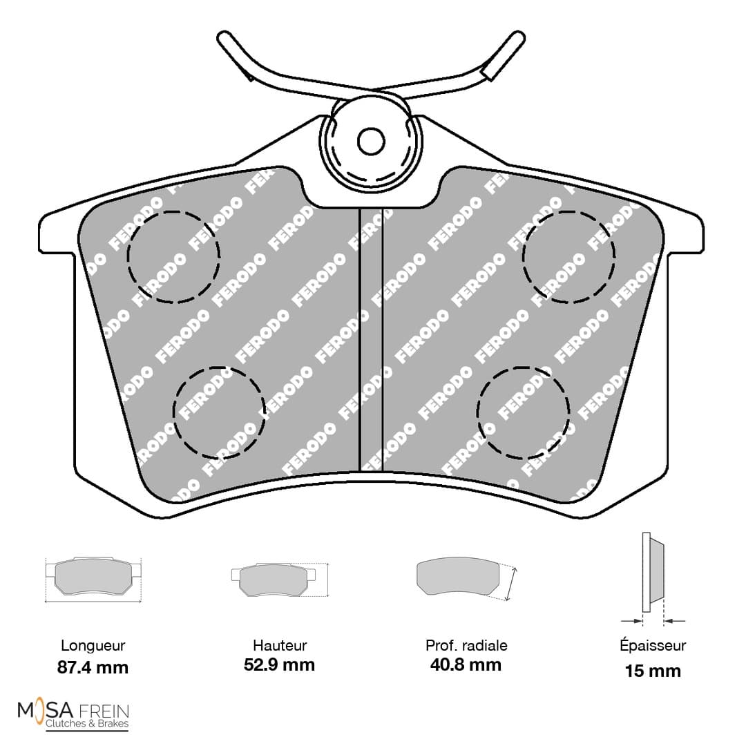 PLAQUETTES FERODO RACING DS3000