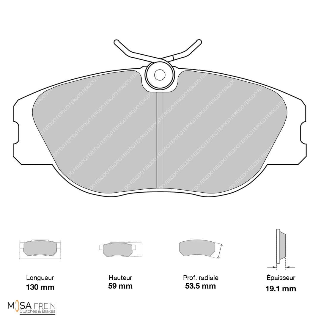 PLAQUETTES FERODO RACING DS2500