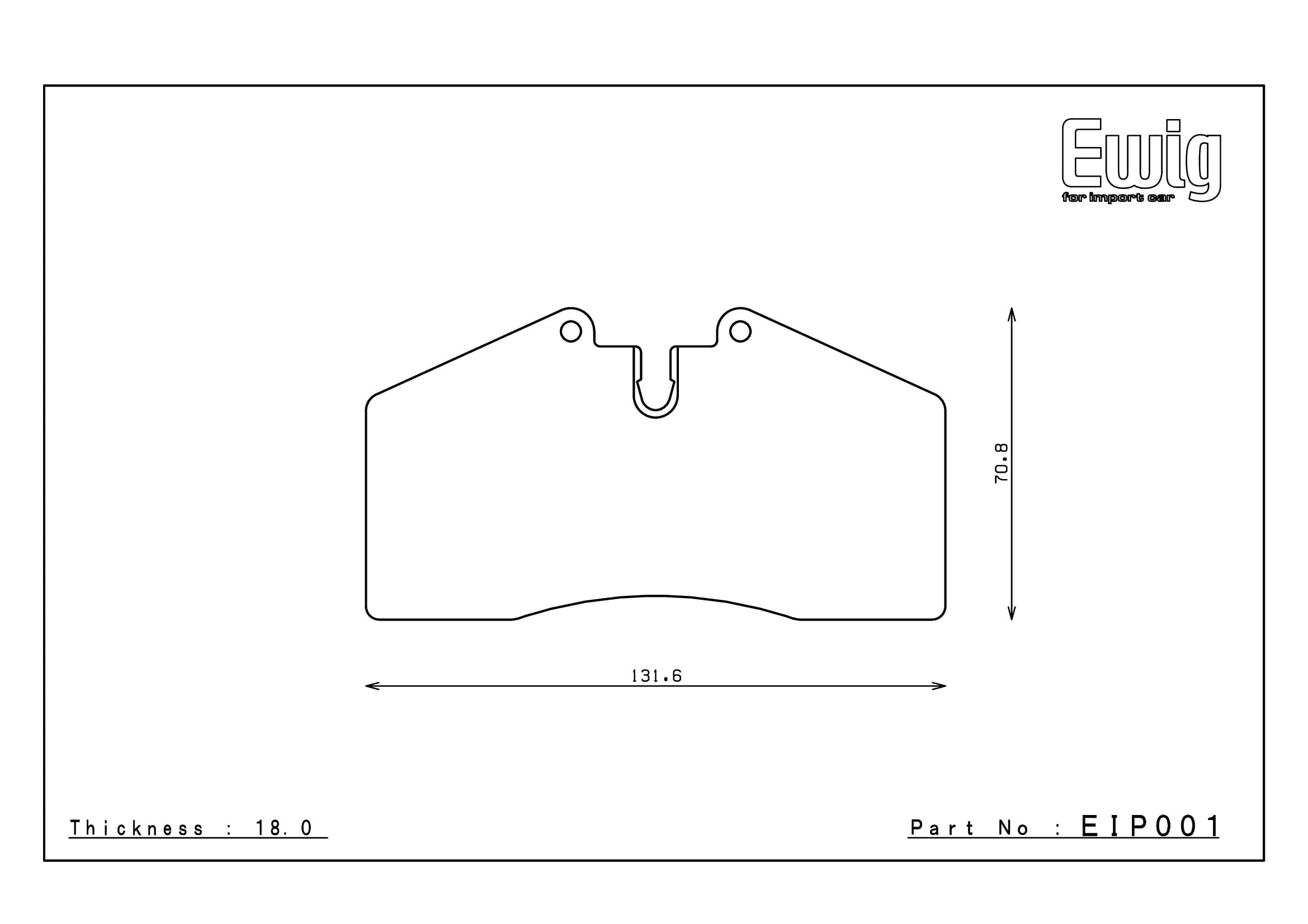 Endless Racing Brake Pads MX72 EIP001 MX72
