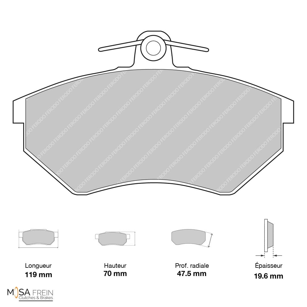 FCP775H Ferodo Racing Brake Pads DS2500 (H)