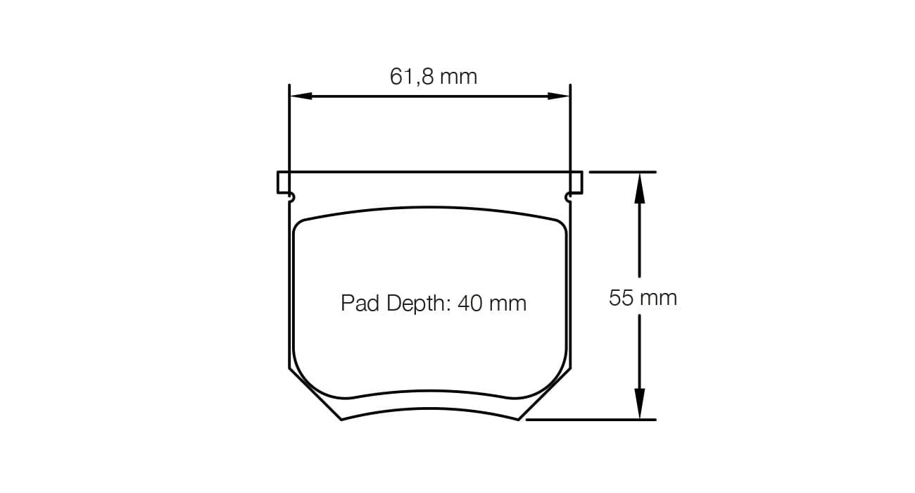 T8055SP2001 Pagid Racing Brake Pads STREET+