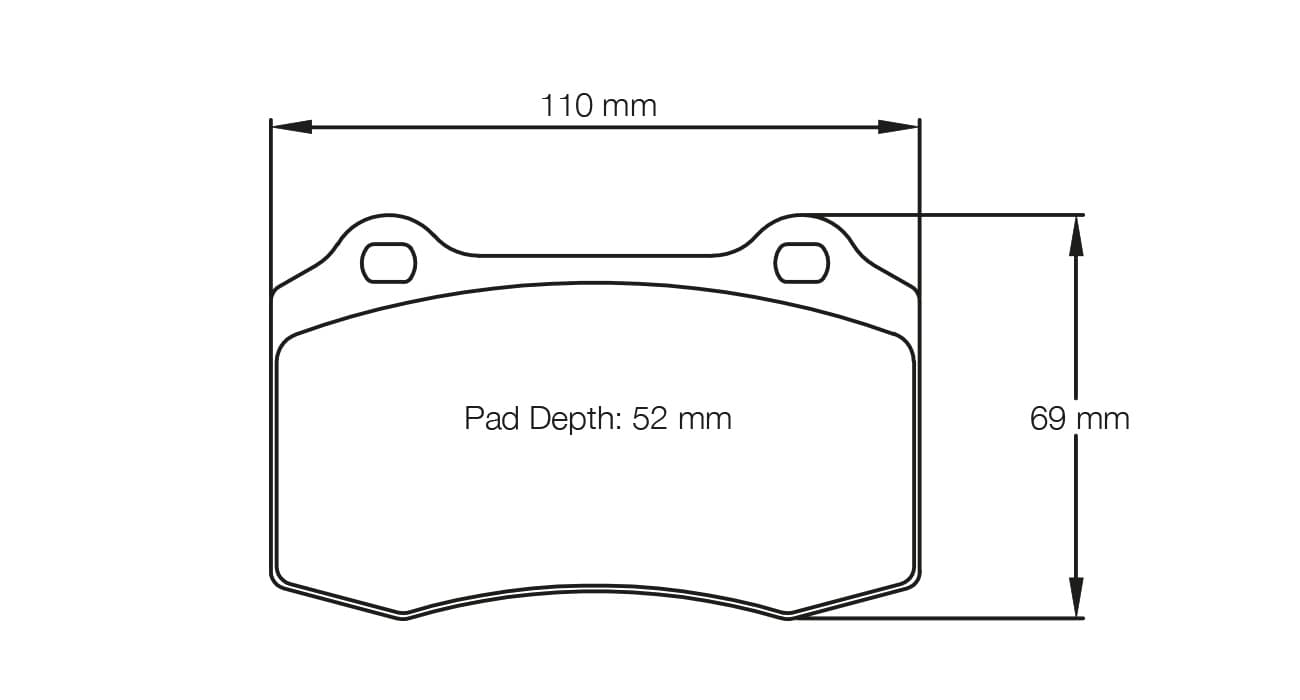 S1408T03001 Pagid Racing Brake Pads RST3