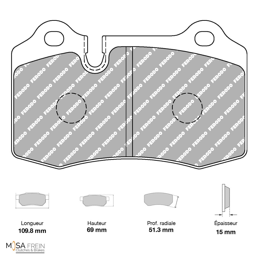 FCP1348H Ferodo Racing Brake Pads DS2500 (H)
