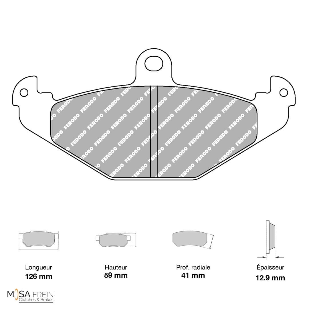 PLAQUETTES FERODO RACING DS1.11