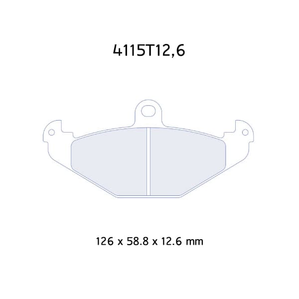 CL Brakes Racing Brake Pads RC6E 4115T12,6RC6E