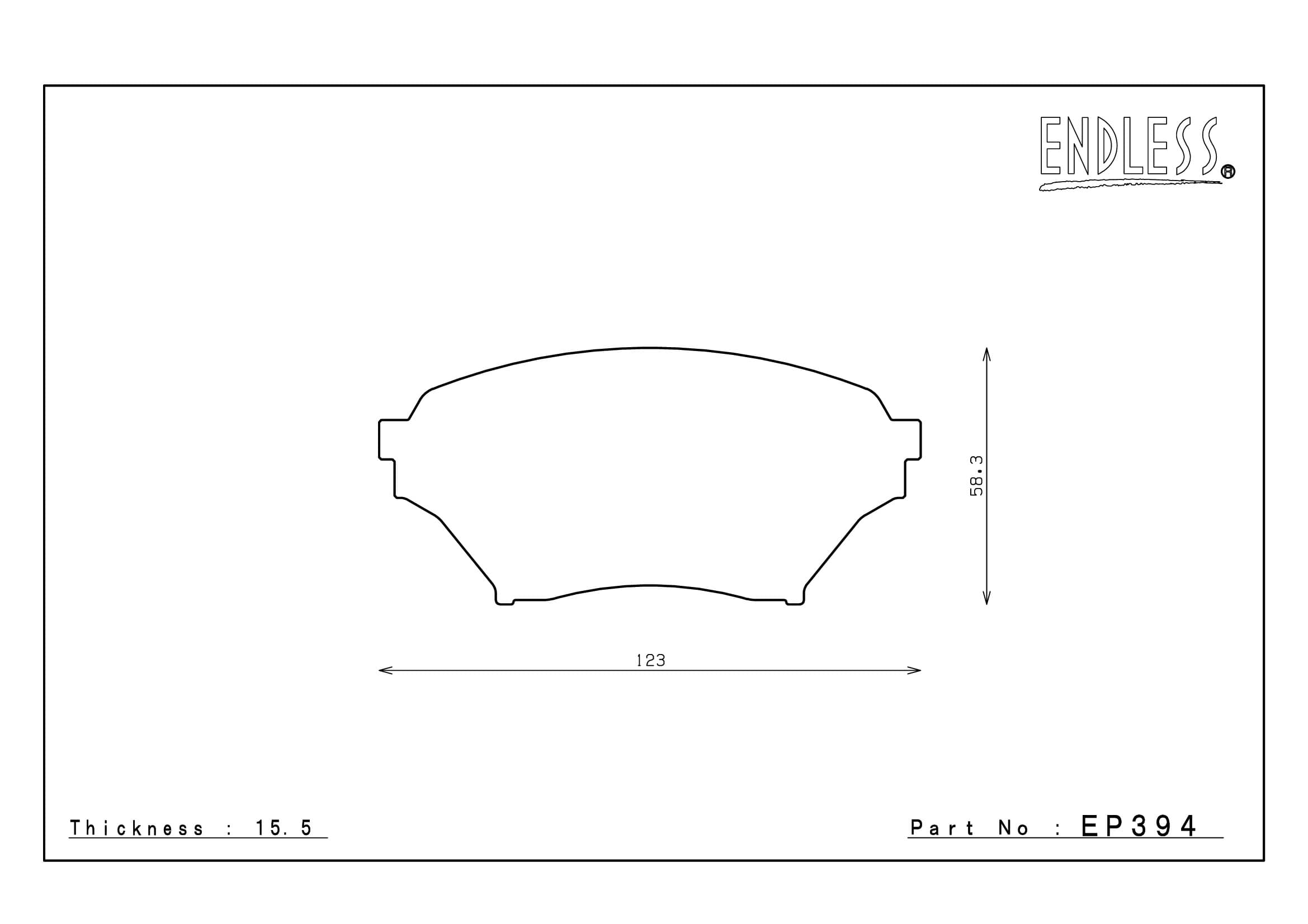 EP394 MA45B Endless Brake Pads