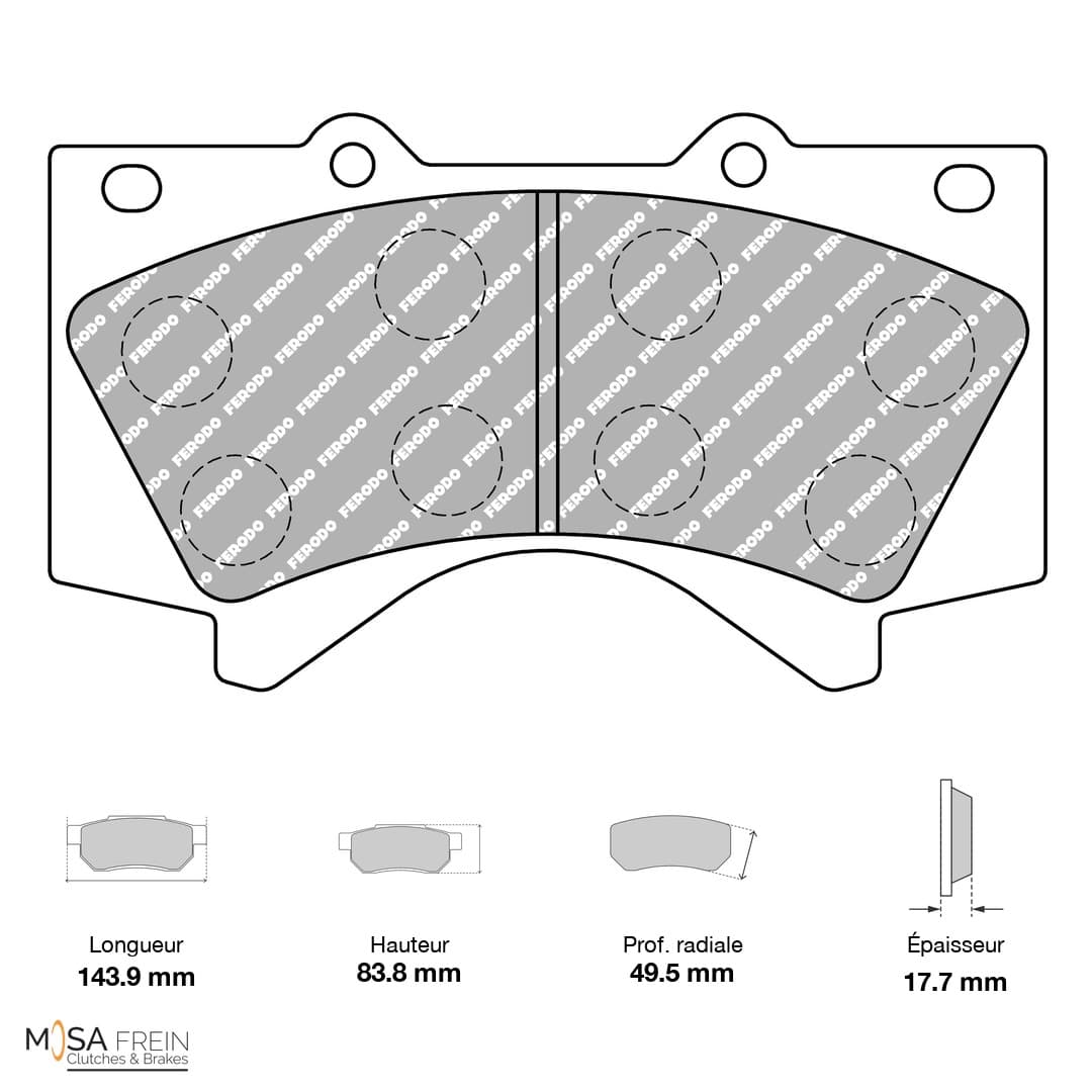 FDSE4229 Ferodo Racing Brake Pads DSPERFORMANCE