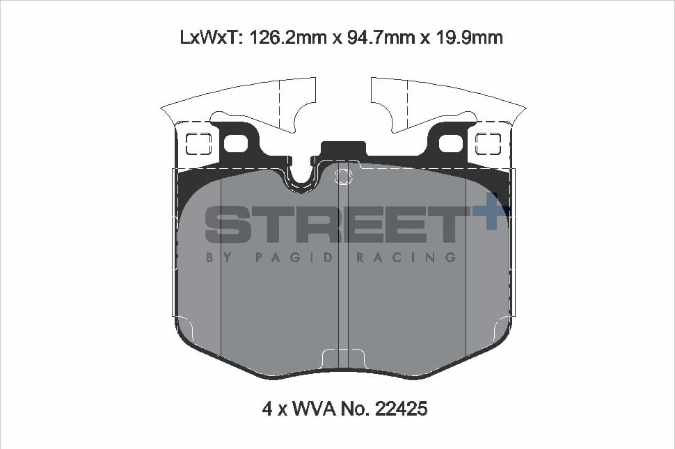 T8209SP2001 Pagid Racing Brake Pads STREET+