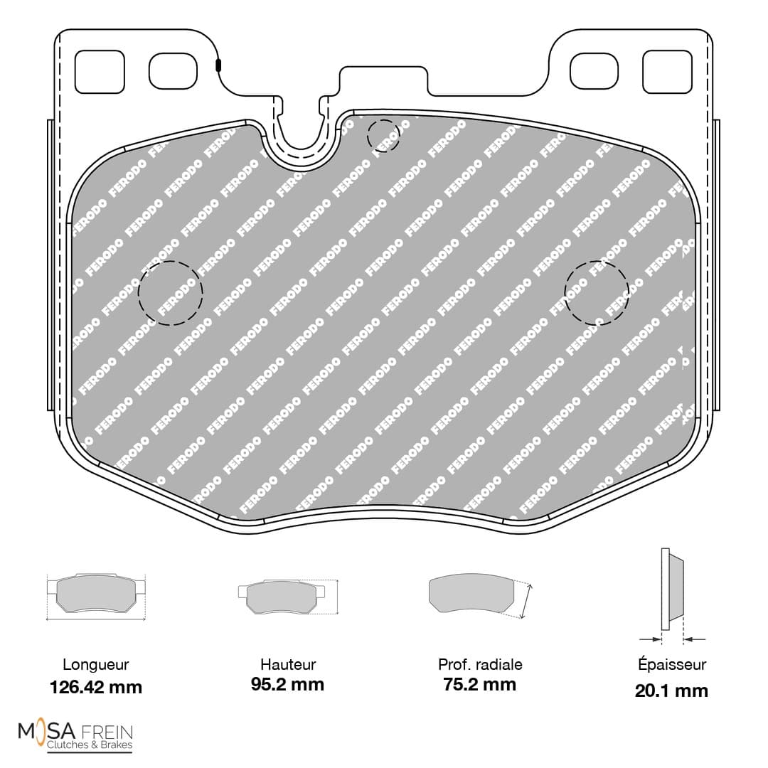 FCP5055H Ferodo Racing Brake Pads DS2500 (H)