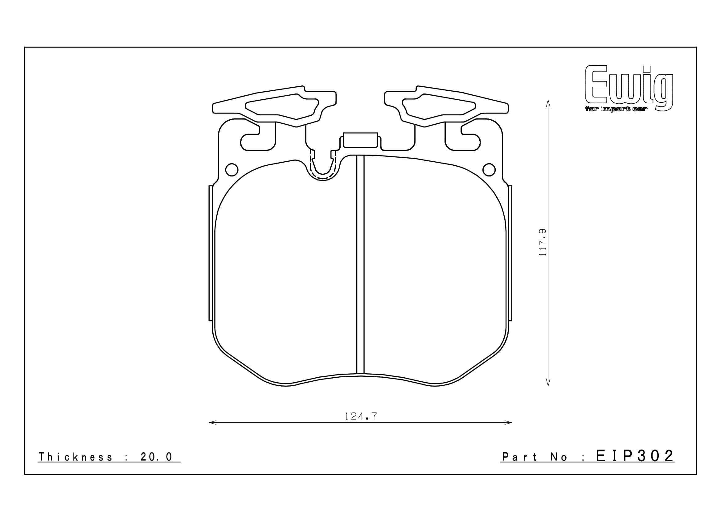 PLAQUETTES RACING ENDLESS EIP302 SSMPL