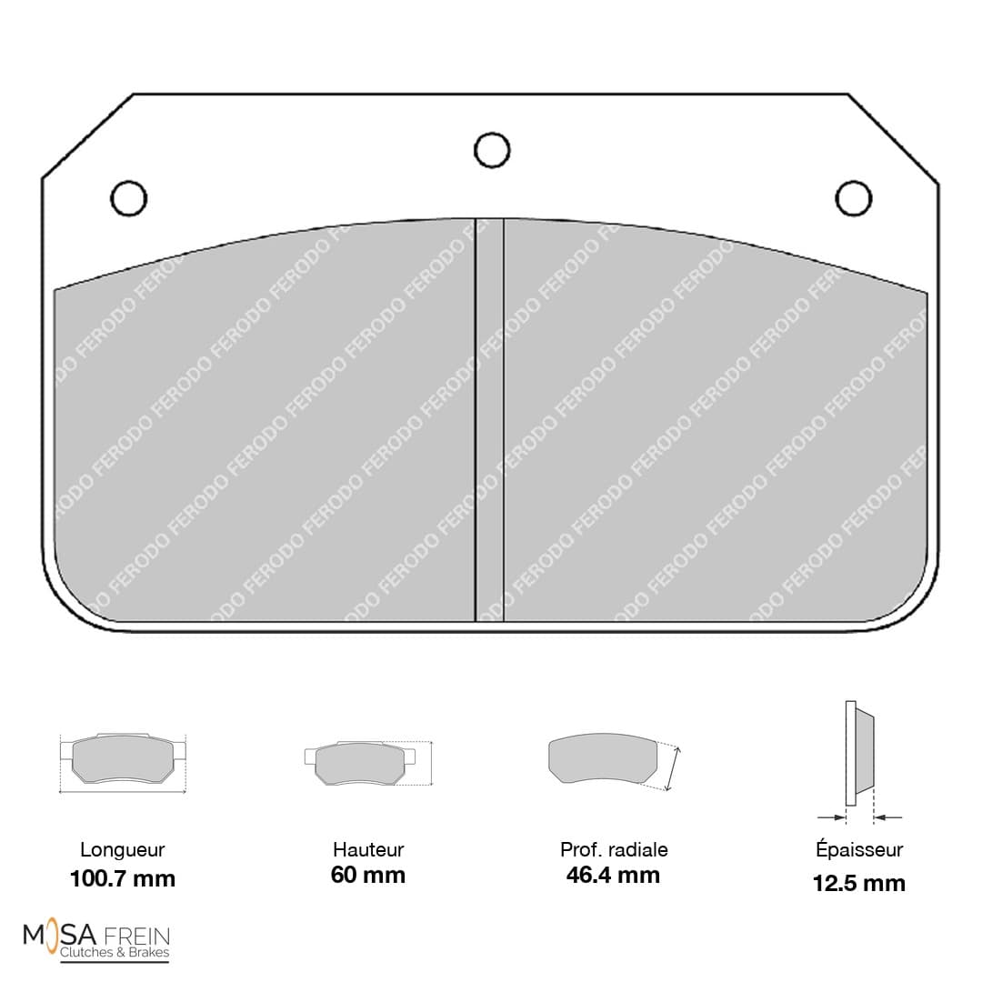 PLAQUETTES FERODO RACING DS2500