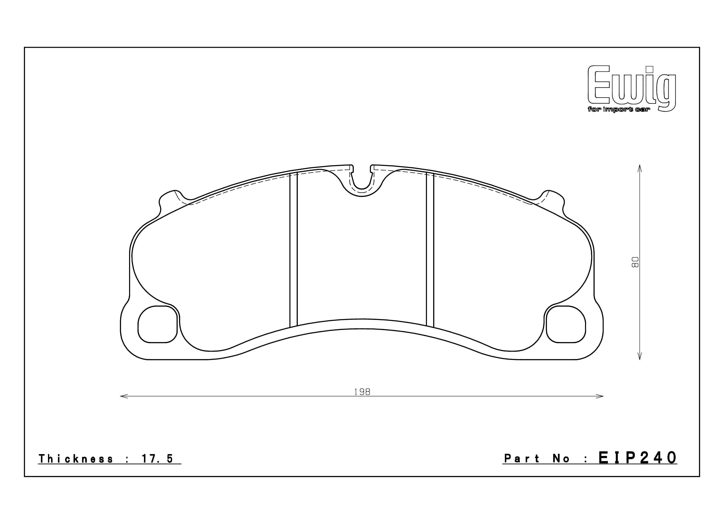 EIP240 MX72PL Endless Brake Pads MX72-PLUS