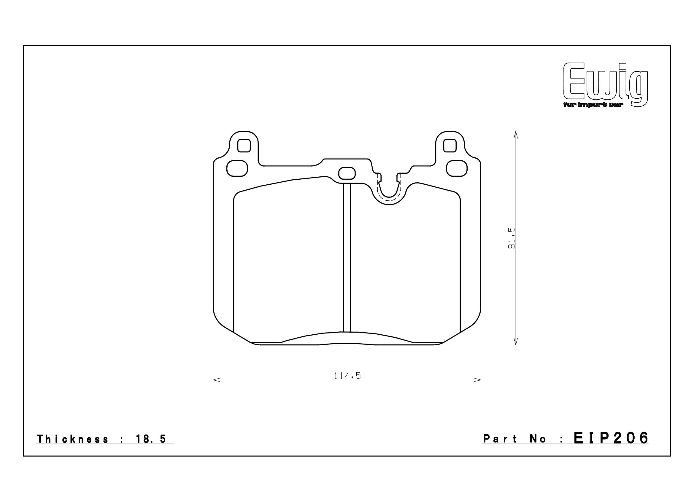 EIP206 MX72 Endless Brake Pads