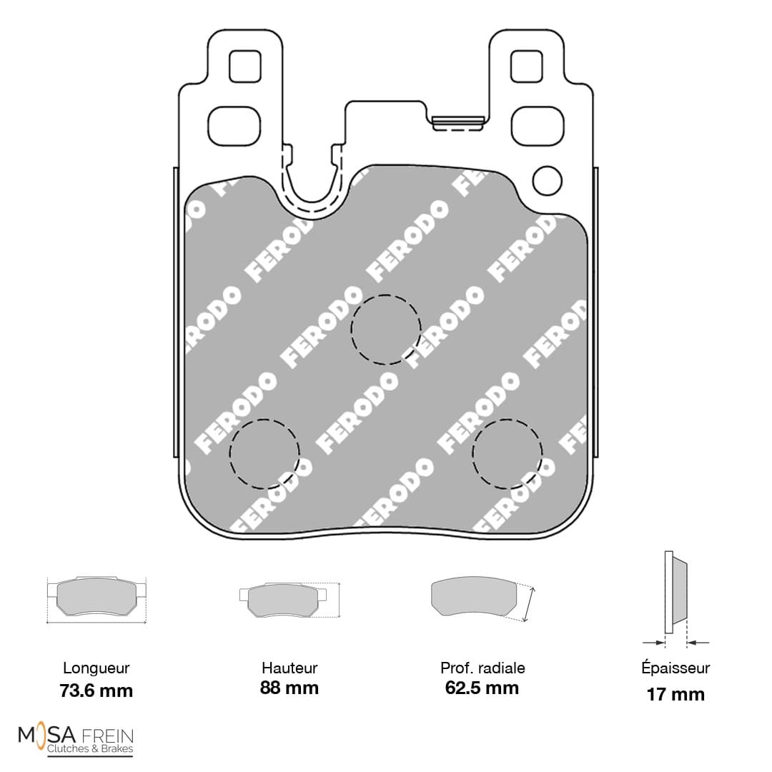 PLAQUETTES FERODO RACING DS2500