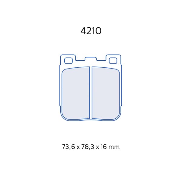 4210RC6 CL Brakes Brake Pads RC6