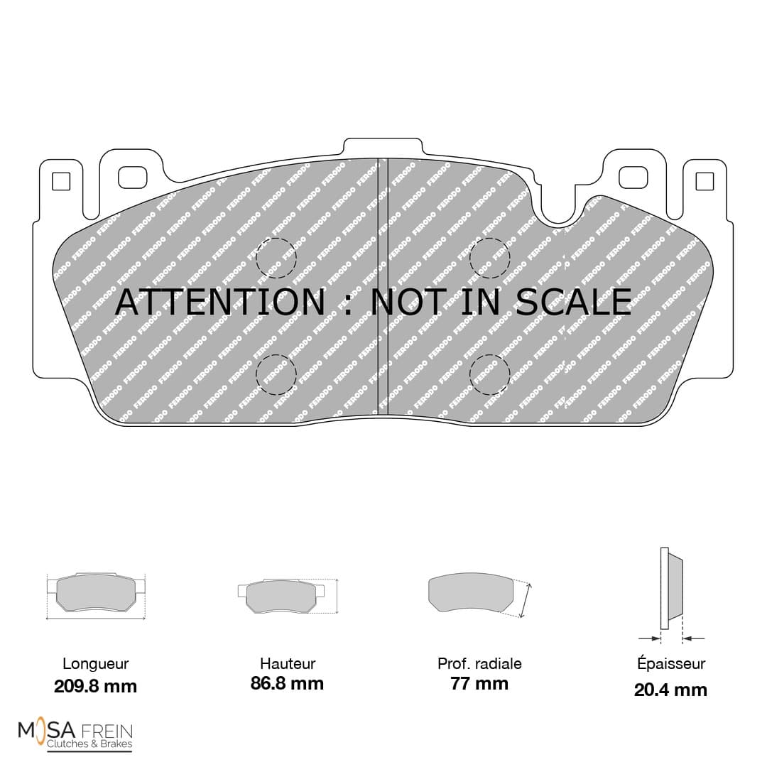 FCP4712H Ferodo Racing Brake Pads DS2500 (H)