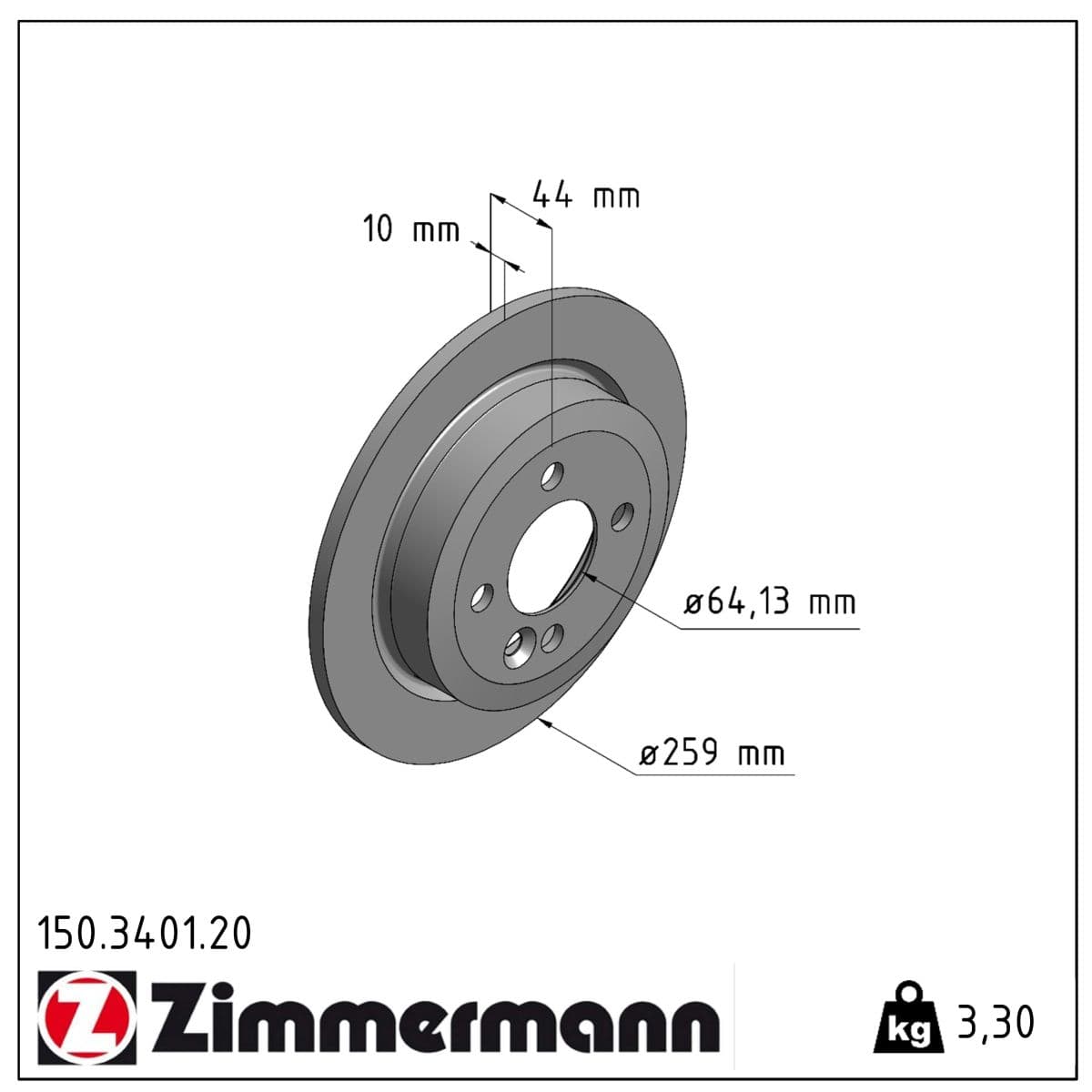 DISQUE ZIMMERMANN BMW Coat Z