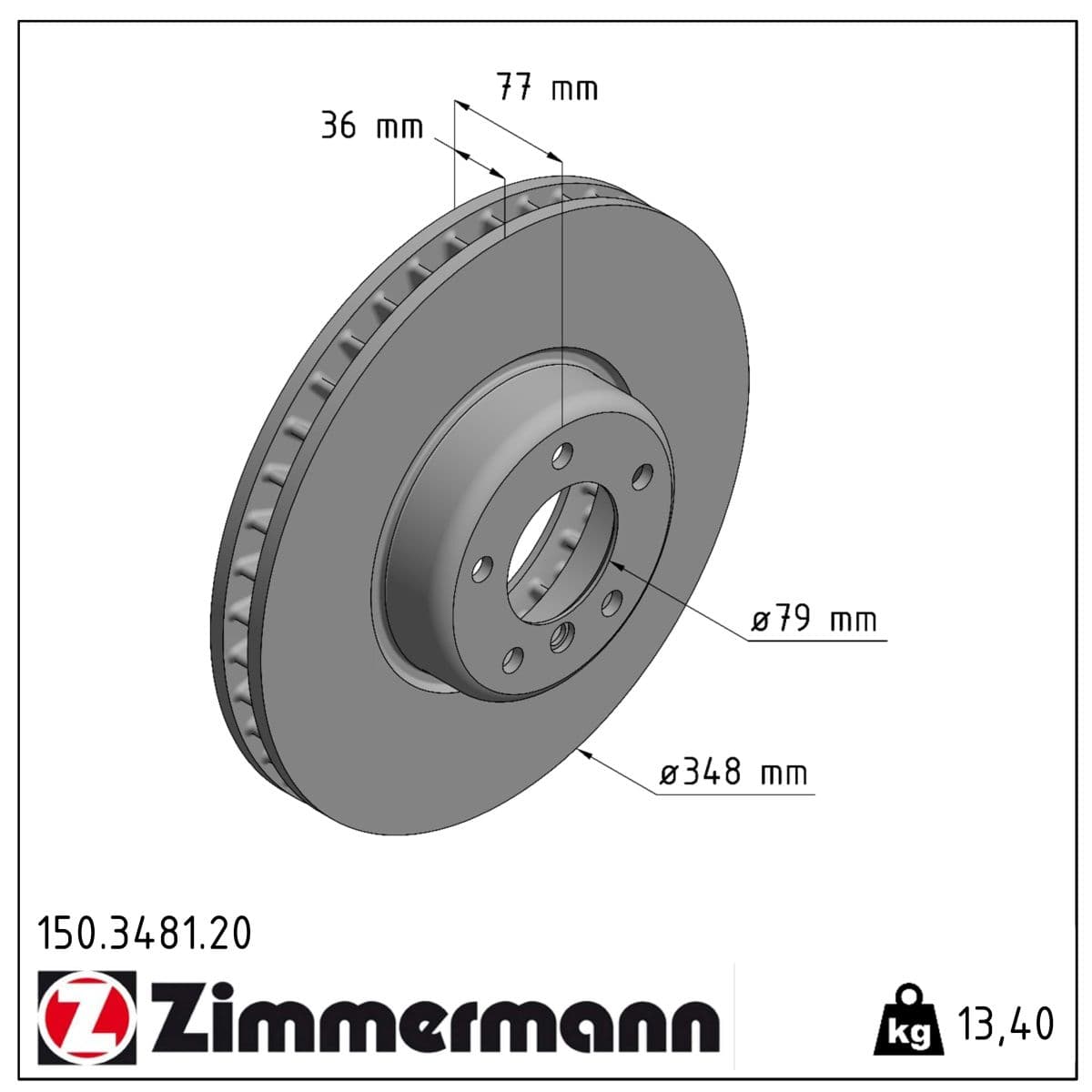 DISQUE ZIMMERMANN BMW Coat Z