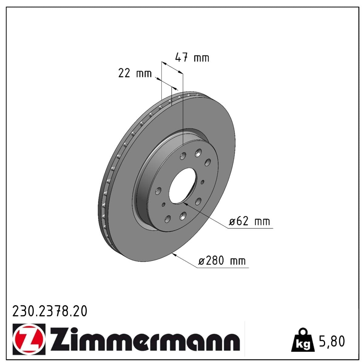 DISQUE ZIMMERMANN FIAT/SUZUKI Coat Z
