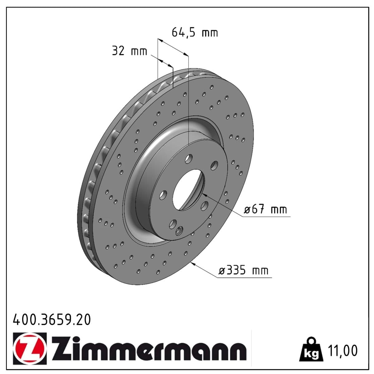 DISQUE ZIMMERMANN MERCEDES Coat Z