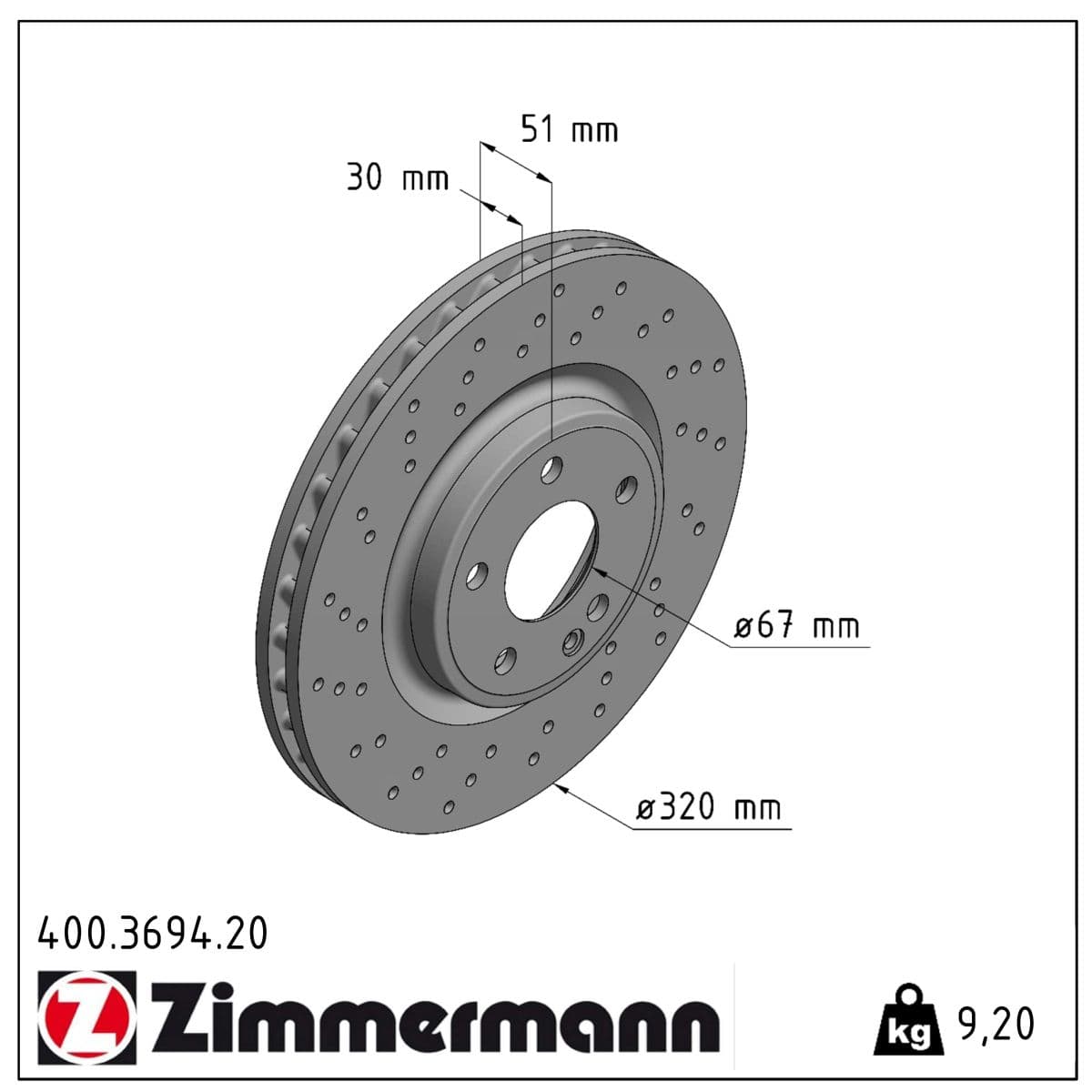 DISQUE ZIMMERMANN MERCEDES Coat Z